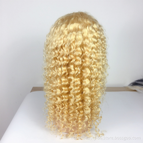 Brazilian Blonde 613 Deep Wave Wig Lace Front Human Hair Wigs Transparent Lace With Baby Hair Remy Human Hair Free Shipping